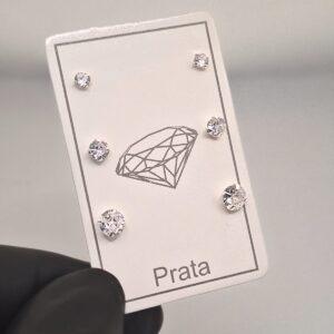 TRIO DE BRINCOS REDONDOS