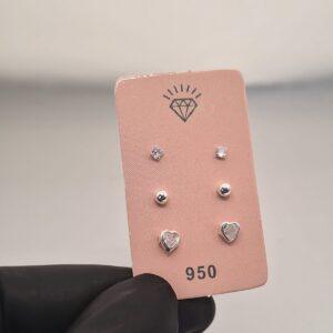 TRIO DE BRINCOS MISTO