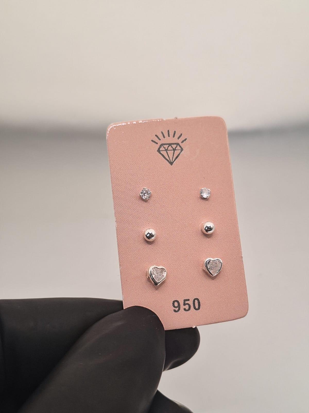 TRIO DE BRINCOS MISTO