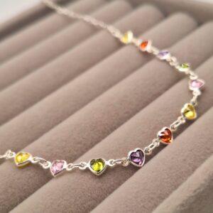 CHOCKER CORAÇÕES COLORIDOS