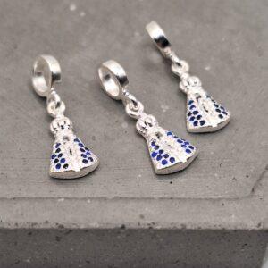 BERLOQUE N. S. MANTO AZUL EM PREDRA DE ZIRCONIA