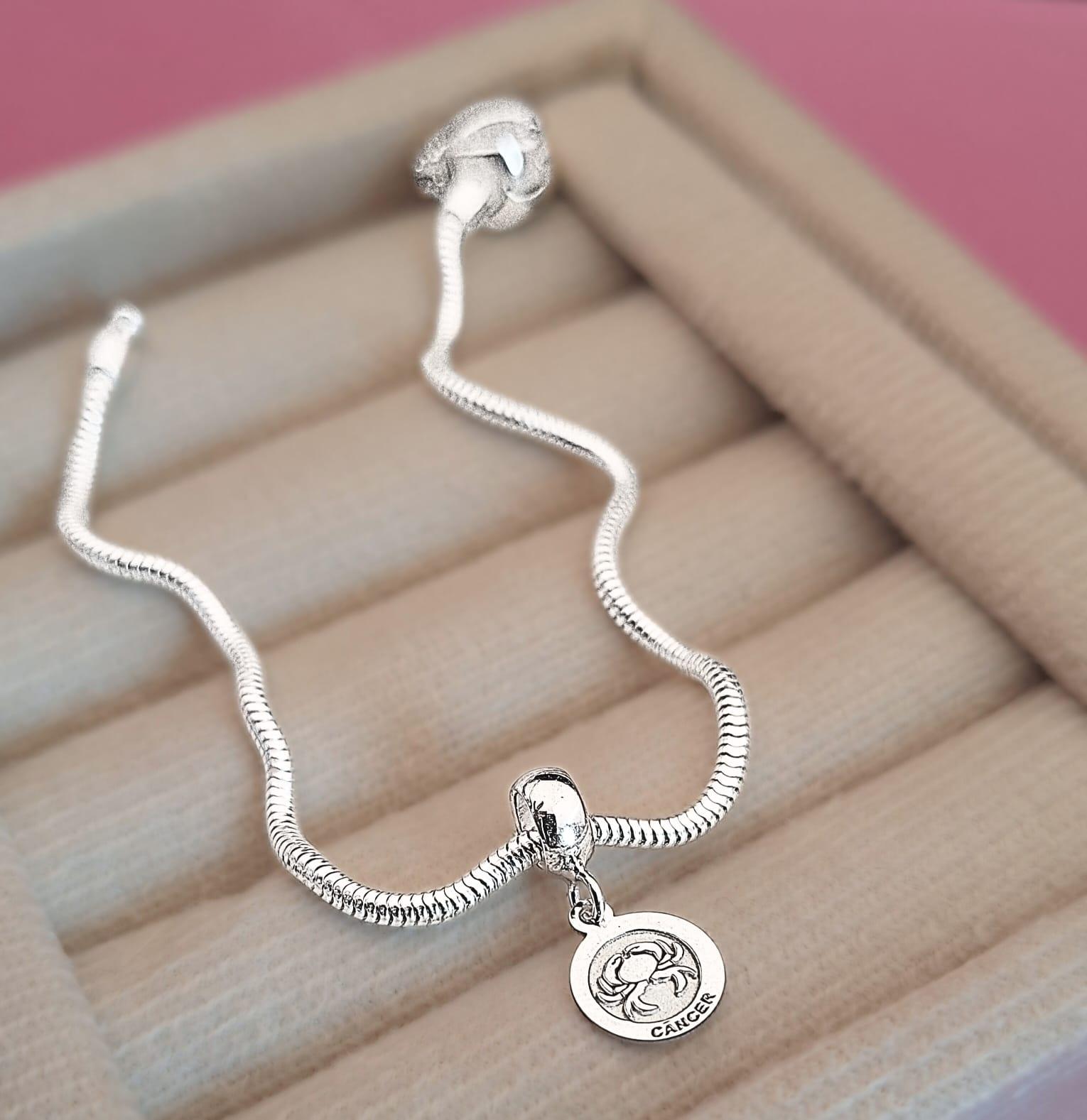 BERLOQUE SIGNO CÂNCER EM PRATA 925