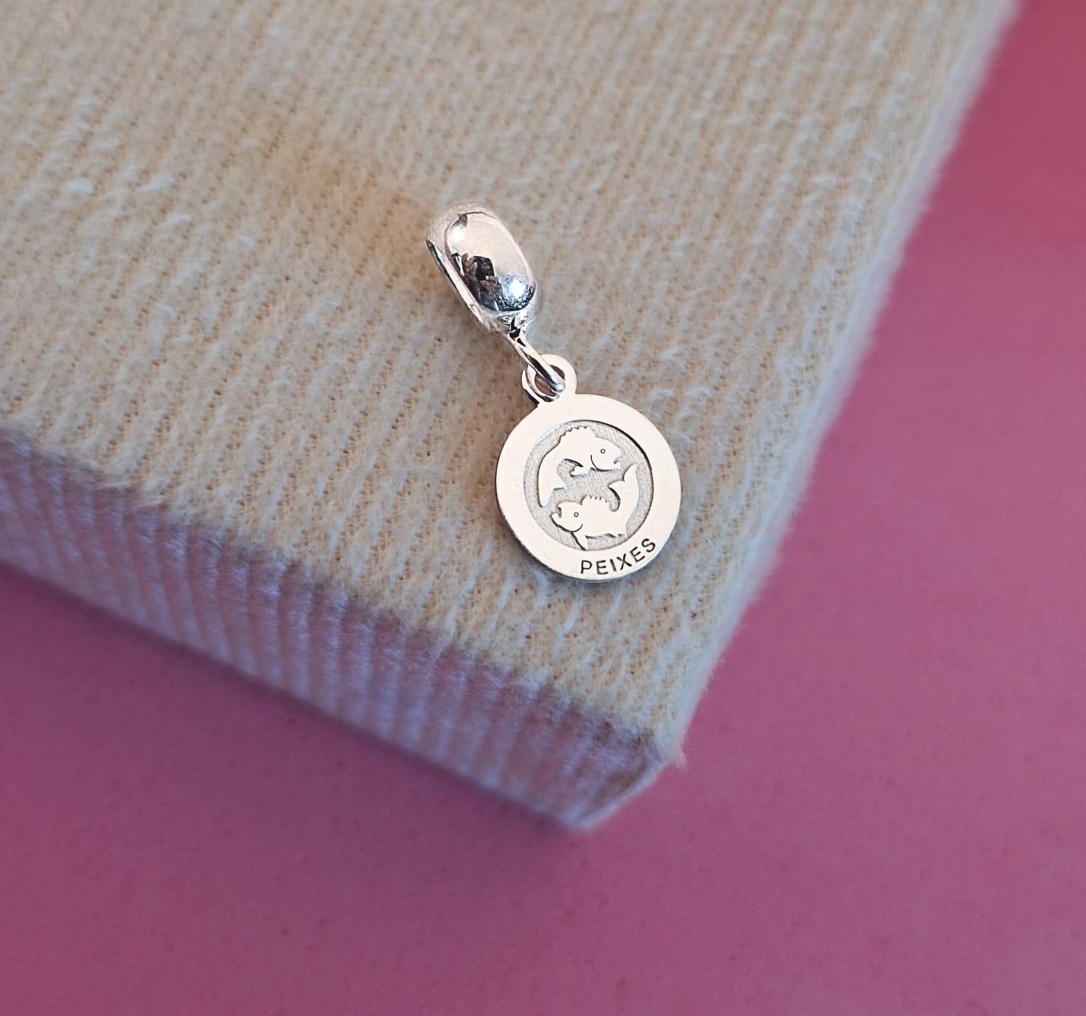 BERLOQUE SIGNO PEIXES EM PRATA 925