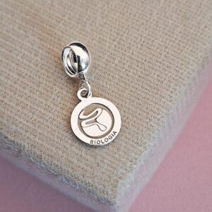 BERLOQUE PROFISSÃO BIOLOGIA EM PRATA 925