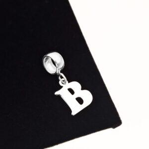 BERLOQUE LETRA B EM PRATA 925