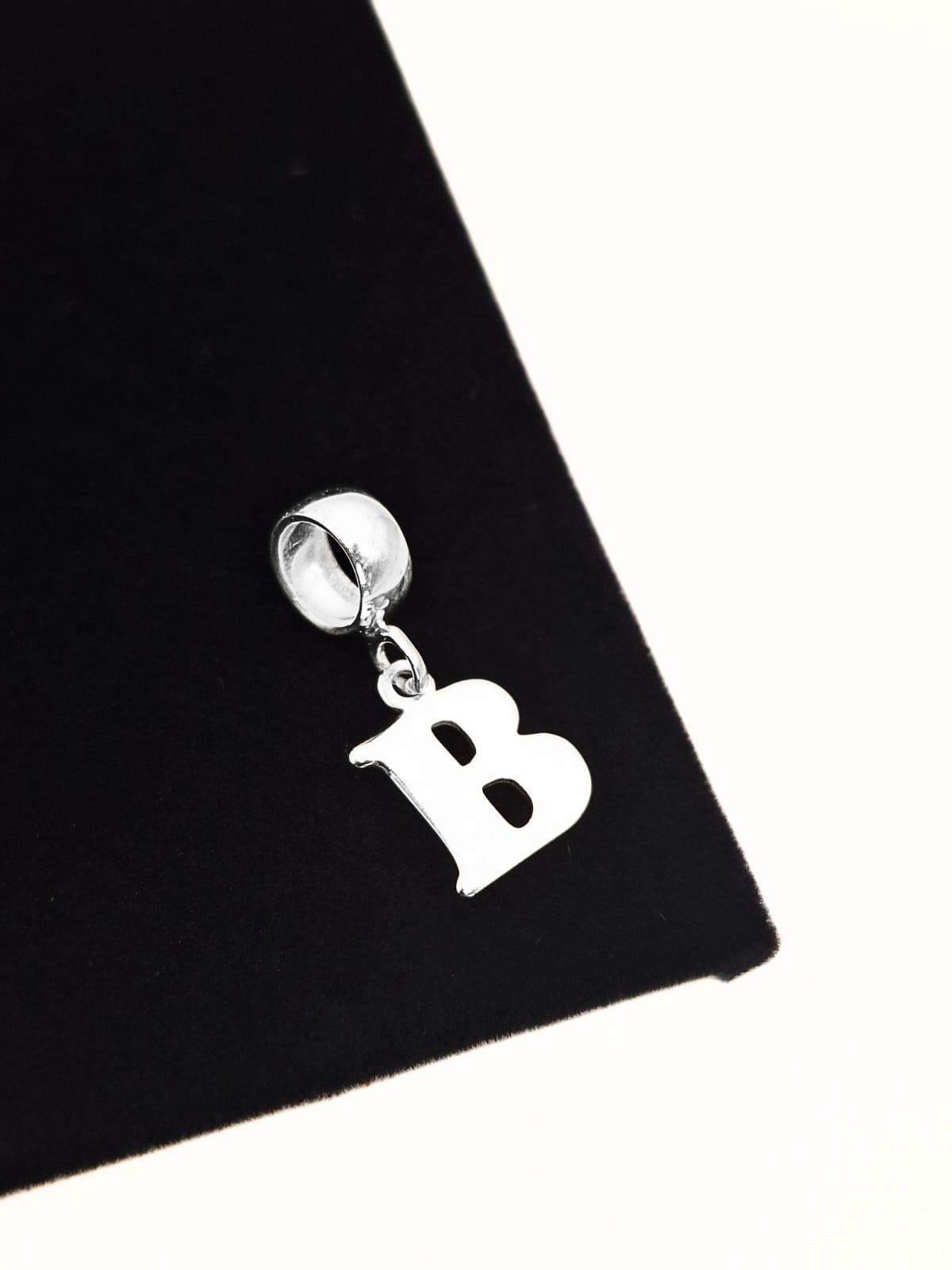 BERLOQUE LETRA B EM PRATA 925