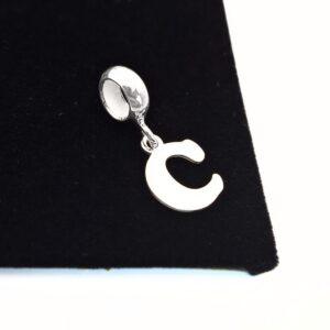 BERLOQUE LETRA C EM PRATA 925