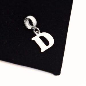 BERLOQUE LETRA D EM PRATA 925