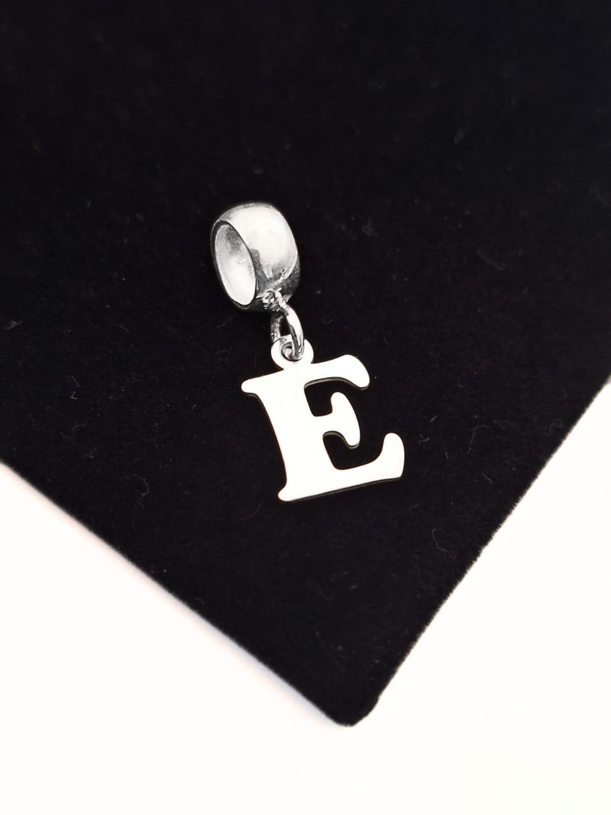 BERLOQUE LETRA F EM PRATA 925