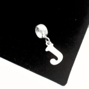 BERLOQUE LETRA J EM PRATA 925