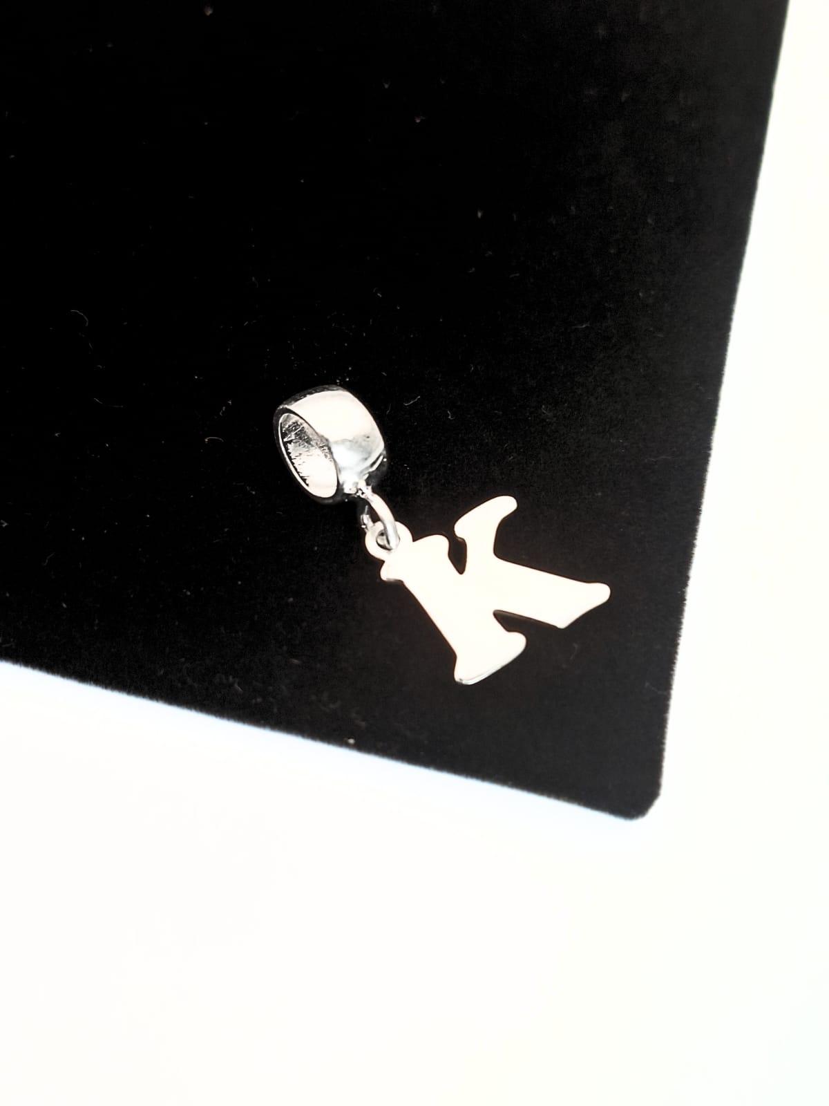 BERLOQUE LETRA K EM PRATA 925