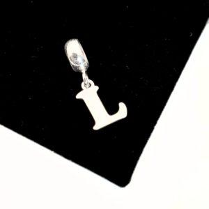 BERLOQUE LETRA L EM PRATA 925