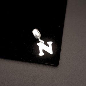 BERLOQUE LETRA N EM PRATA 925