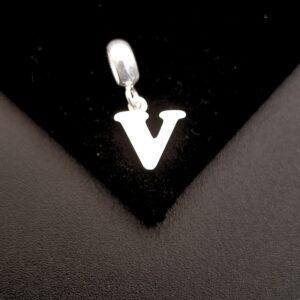 BERLOQUE LETRA V EM PRATA 925