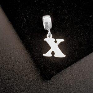 BERLOQUE LETRA X EM PRATA 925