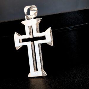 PINGENTE CRUZ TEMPLÁRIA DUPLA