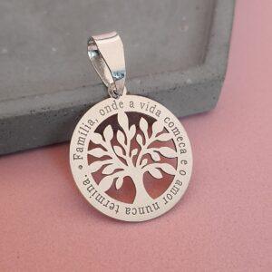 PINGENTE ARVORE DA VIDA REDONDO