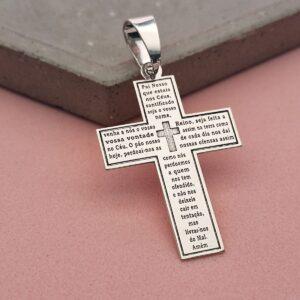 PINGENTE CRUZ PAI NOSSO