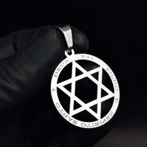 PINGENTE ESTRELA DE DAVI COM GRAVAÇÃO