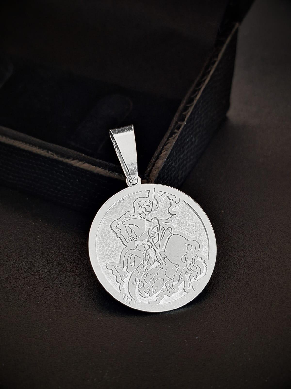 PINGENTE SÃO JORGE REDONDO