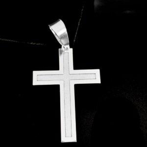 PINGENTE CRUZ COM FOSQUEADO