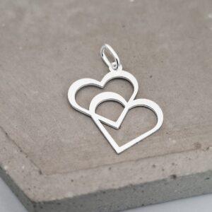 PINGENTE CORAÇÃO DUPLO